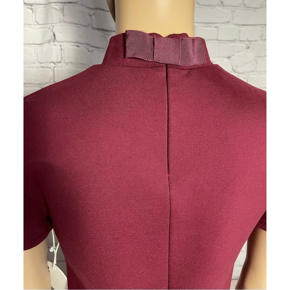 NWT New $235 Staud Diam Colorblock High-Neck Ruffle Dress Size XS - Picture 11 of 15